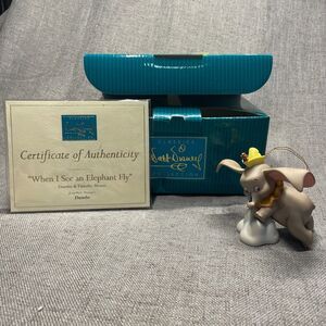 Walt Disney When I See an elephant Fly" Dumbo & Timothy Mouse Ornament 11K412830